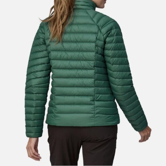 New $279 Patagonia Womens 2XL Down Sweater Full Zip Puffer Jacket Conifer GREEN - Picture 2 of 13